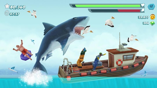 تحميل لعبة Hungry Shark مهكرة القرش الجائع للاندرويد 4