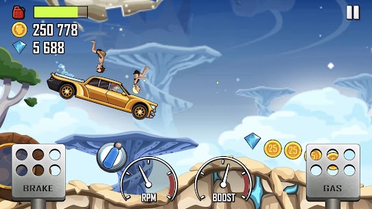 تحميل لعبة Hill Climb Racing مهكرة 2024 للاندرويد 3